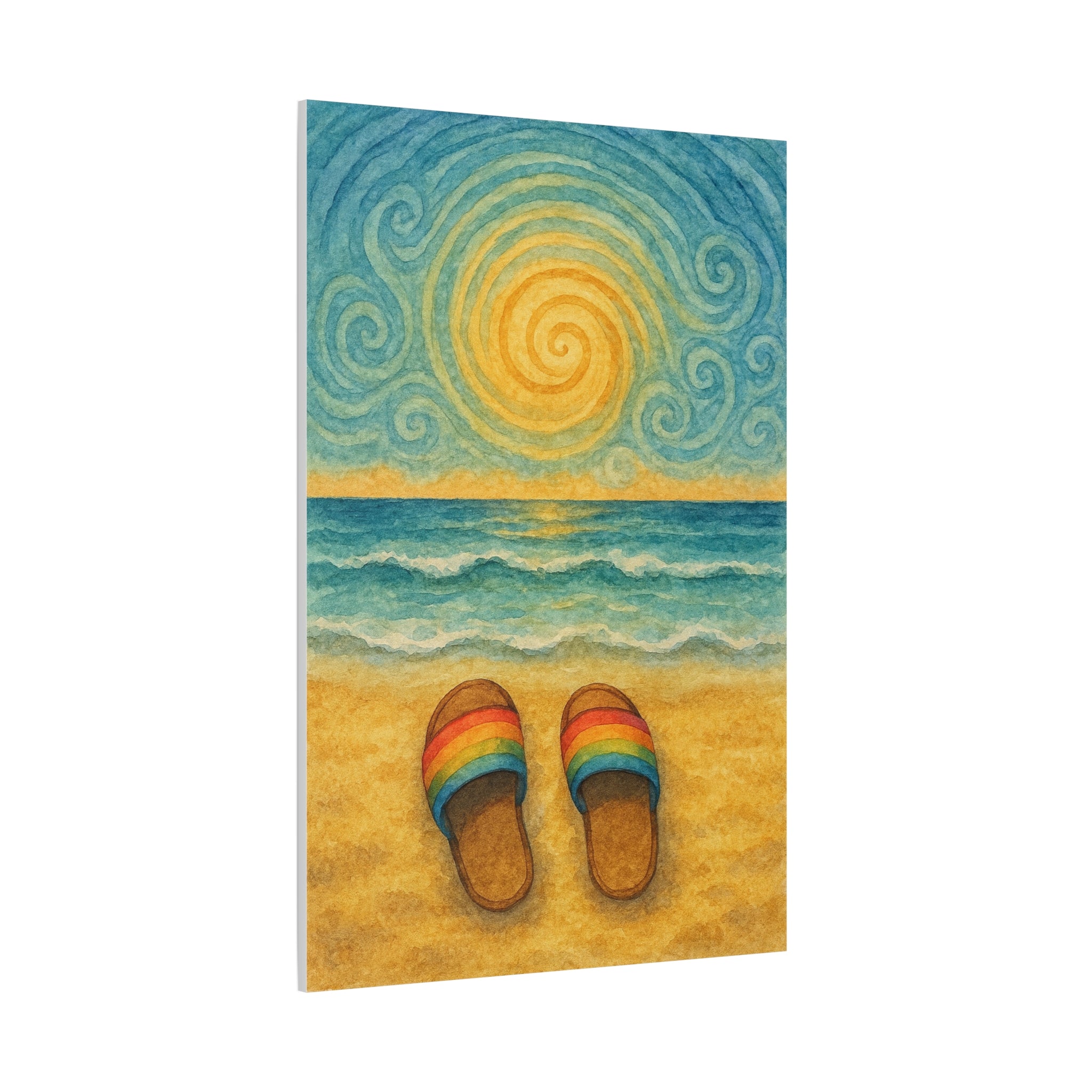 Beach Sunrise Canvas Art, Coastal Decor, Ocean Wall Art, Summer Vibes, Gift for Beach Lovers, Tropical Artwork